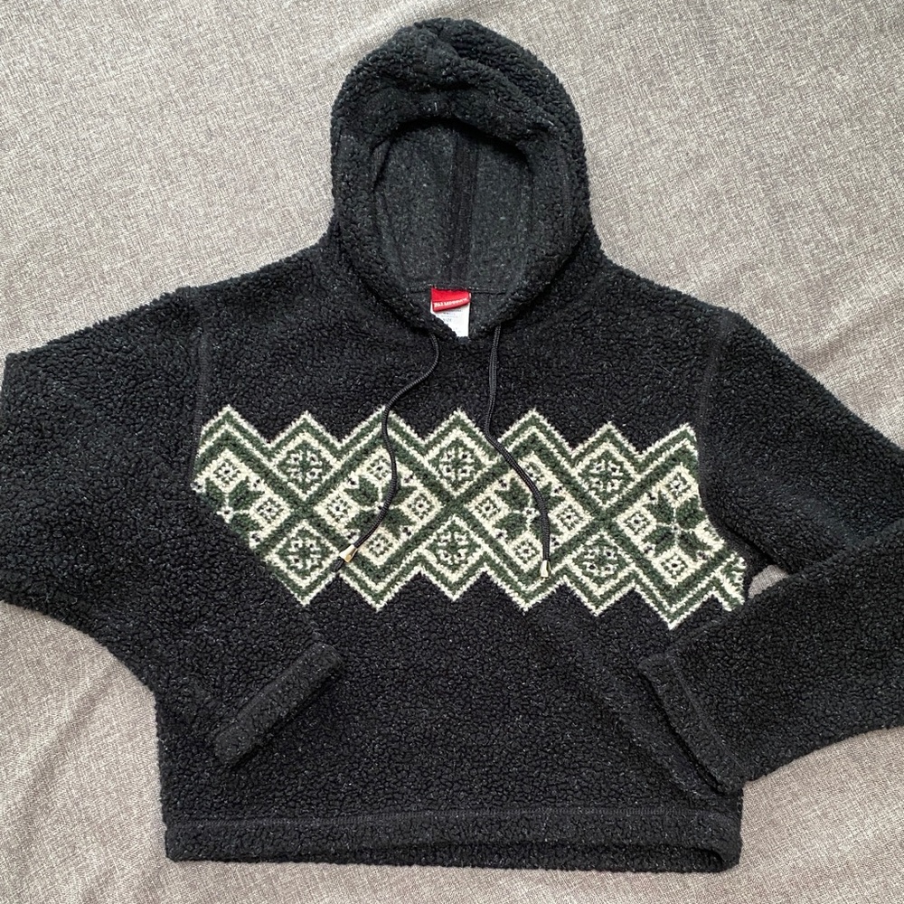 Vintage Palmettos Cropped Hoodie Fleece Nordic Women’s Sz M